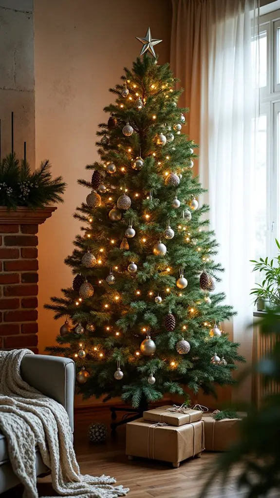rustic christmas tree decor