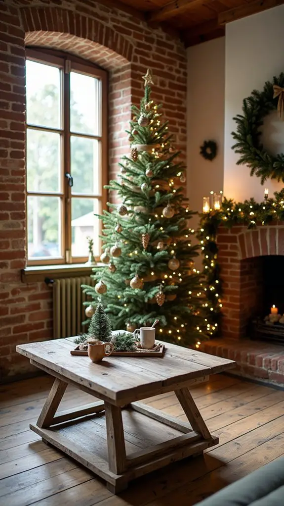 rustic christmas tree decor