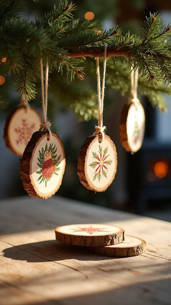 rustic diy wood ornaments