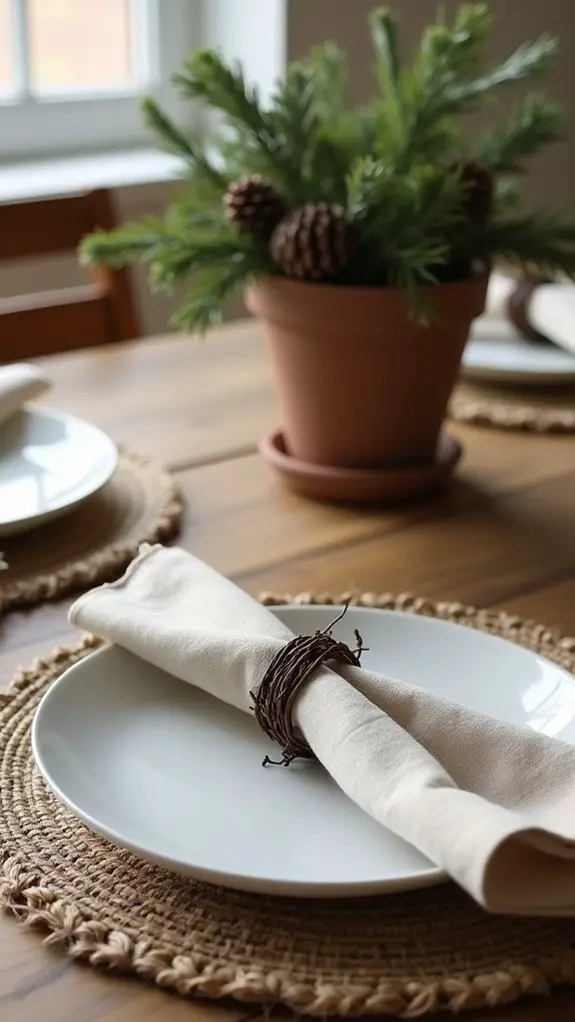 rustic elegance with grapevines