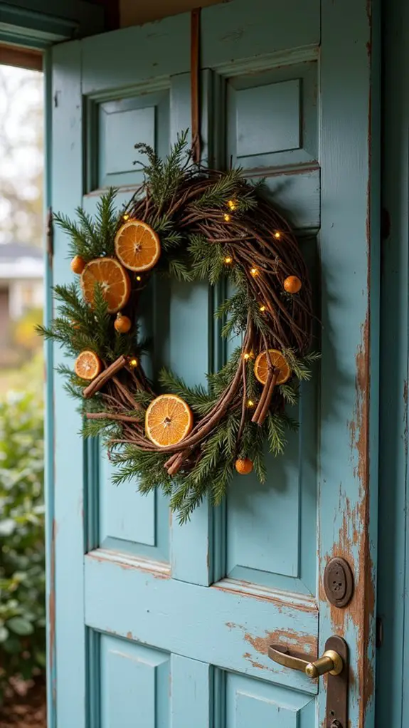 rustic elegant holiday wreath