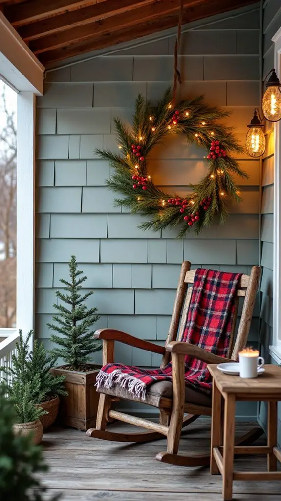 rustic farmhouse christmas wreath