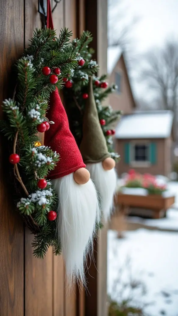 rustic farmhouse gnome wreath