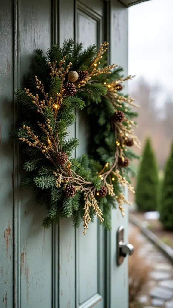 rustic gold and cedar