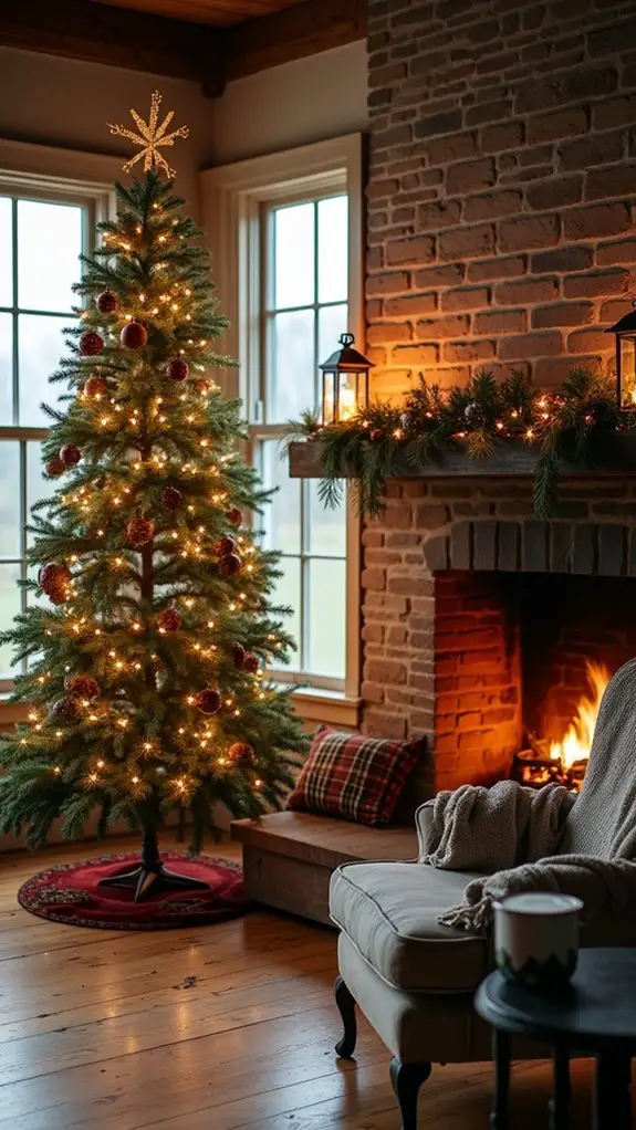 rustic lanterns enhance coziness