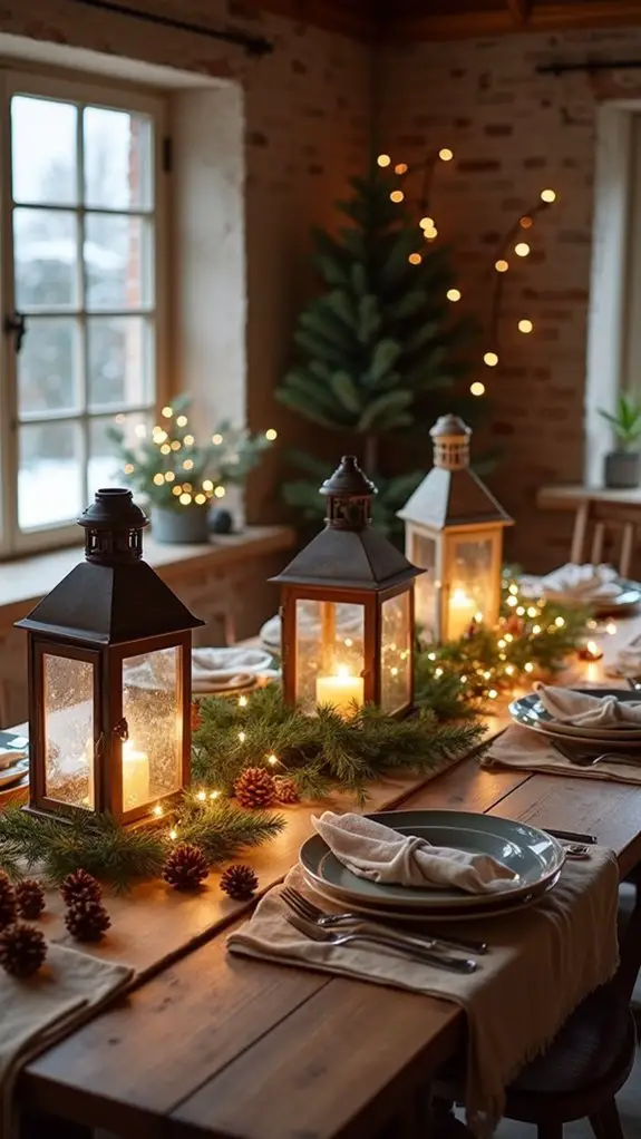 rustic lanterns for ambiance