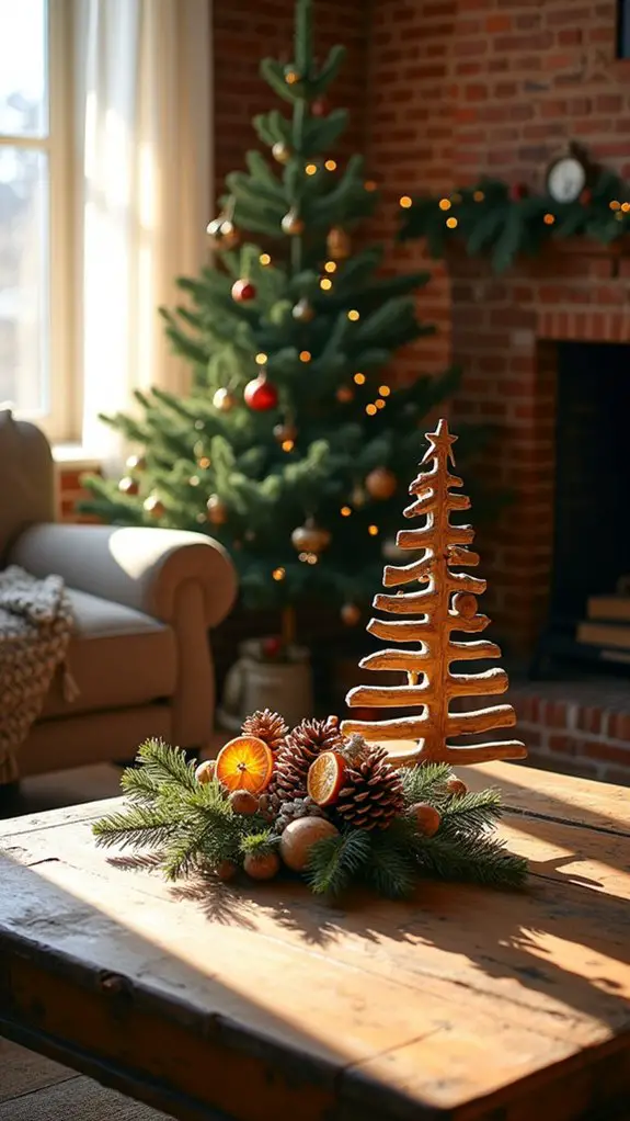 rustic natural christmas decor