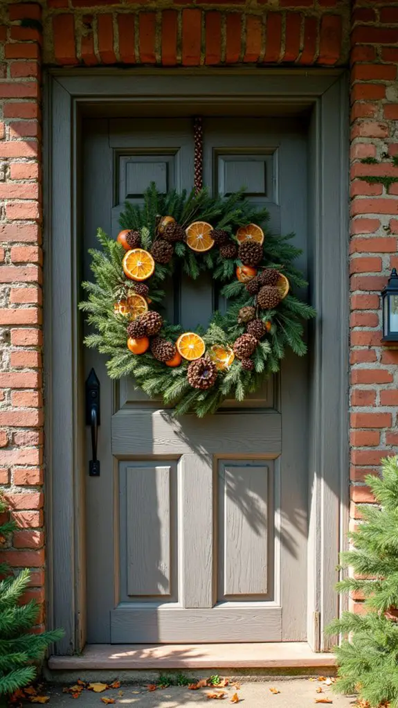 rustic natural elements wreath