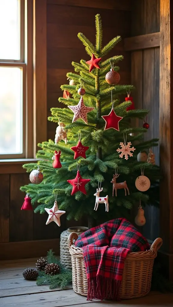 rustic personalized holiday ornaments