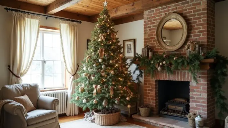 24 French Country Christmas Tree Ideas That Blend Rustic and Refined rustic refined christmas trees