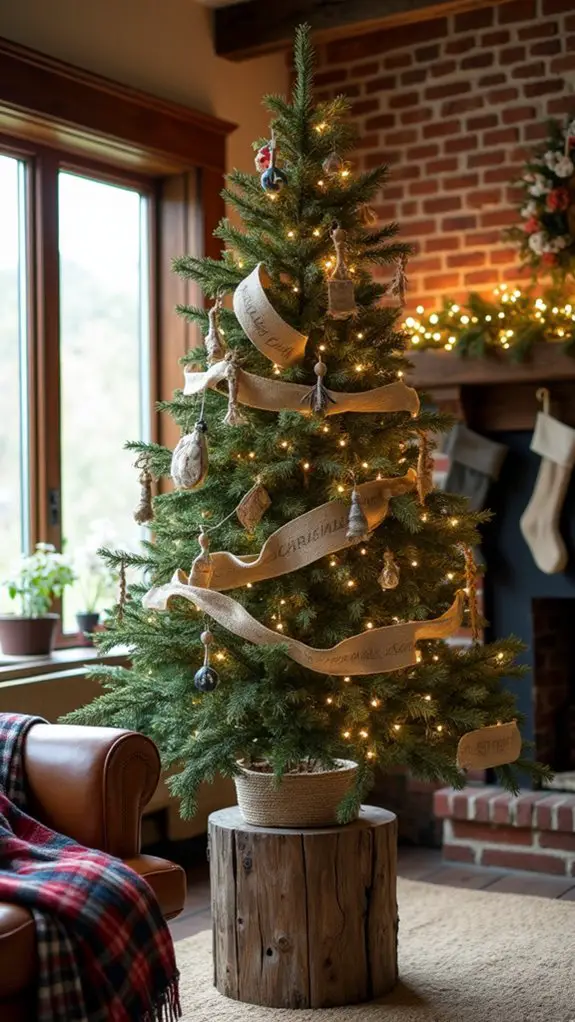 rustic repurposed wood stand