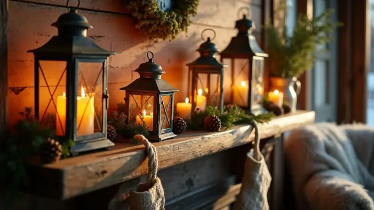 rustic romantic christmas decor