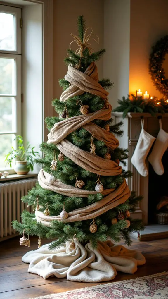 rustic twine and burlap decorations