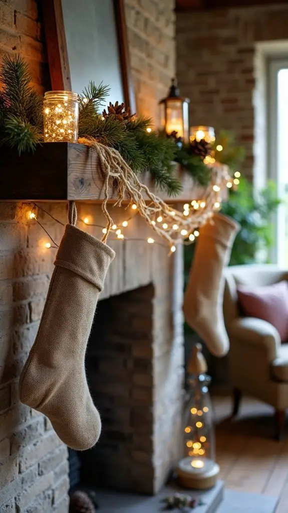 rustic twine and burlap