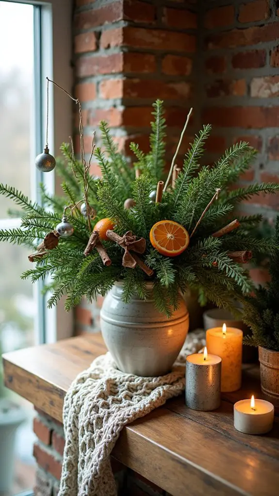 rustic vintage pine arrangement