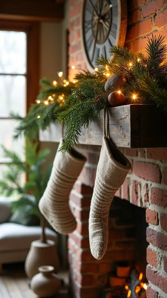 rustic wood and greenery