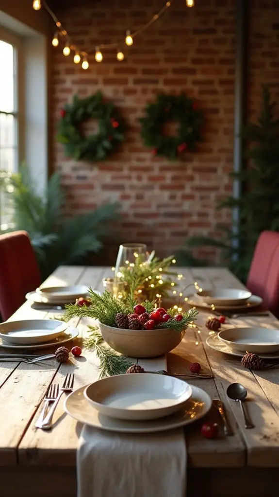 rustic wood for warmth