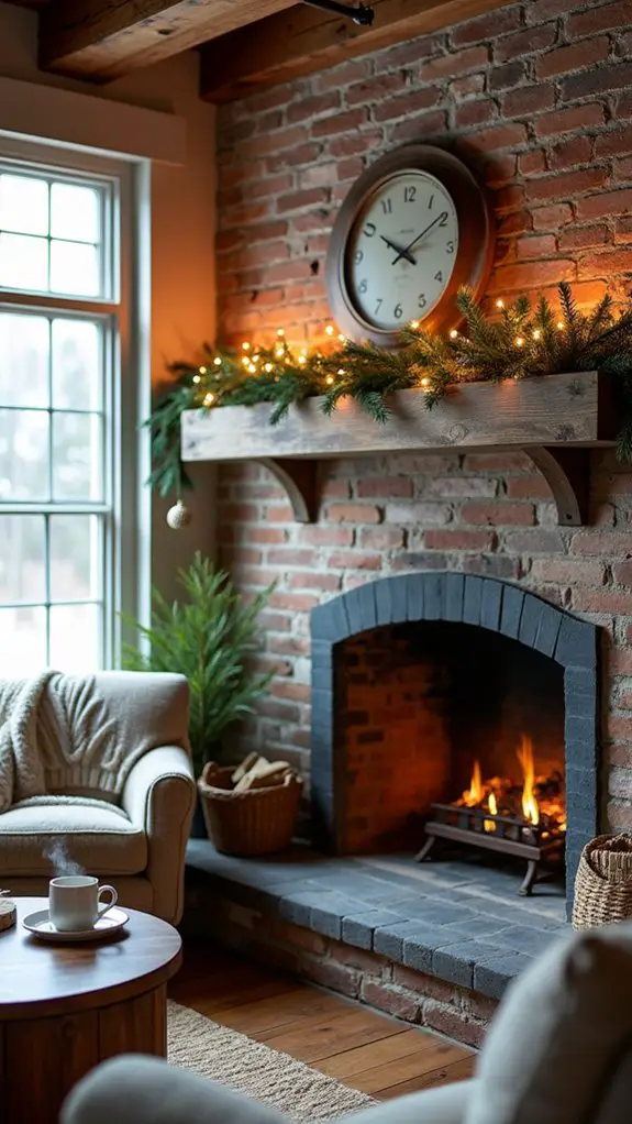 rustic wooden beams charm