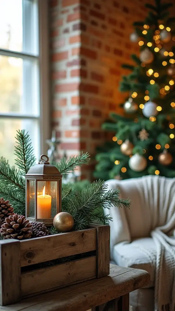 rustic wooden crate displays