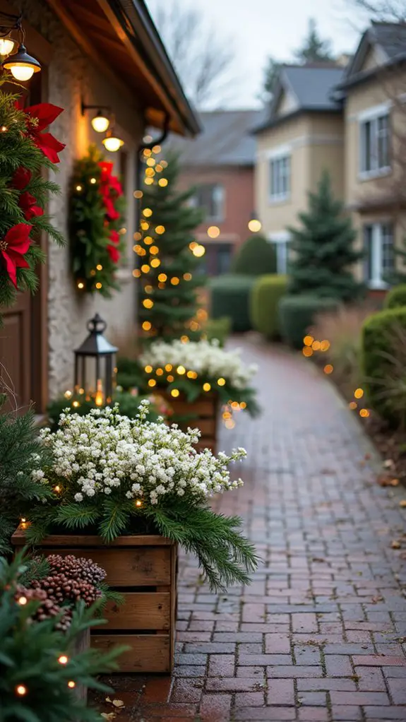 seasonal floral holiday arrangements