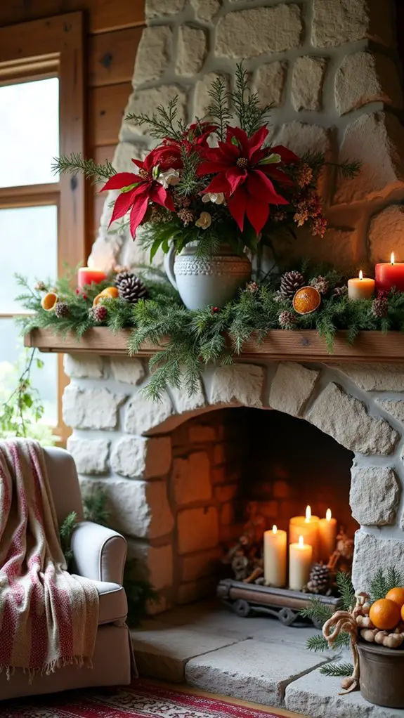 seasonal floral holiday decor