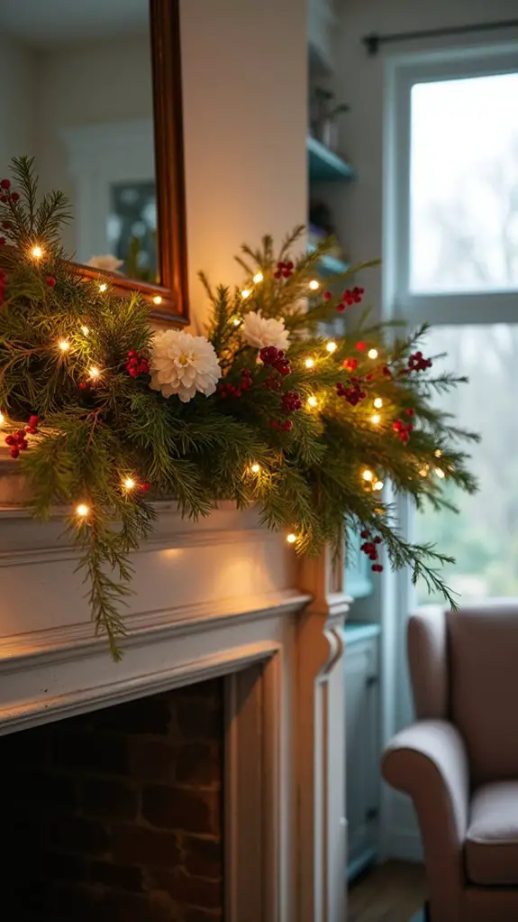 seasonal florals with illumination