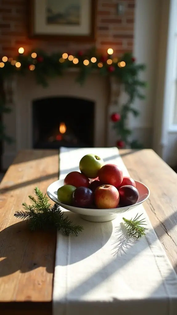 seasonal fruit table centerpiece