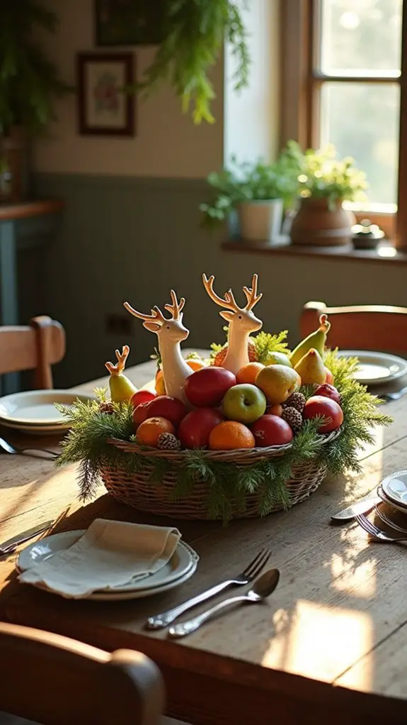 seasonal fruit table decor
