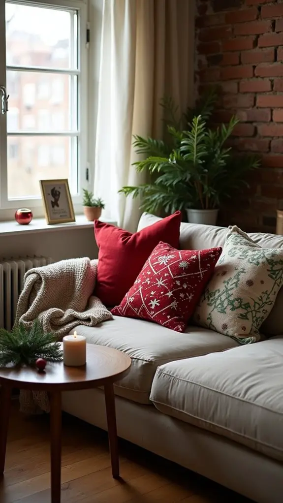 seasonal pillows enhance decor