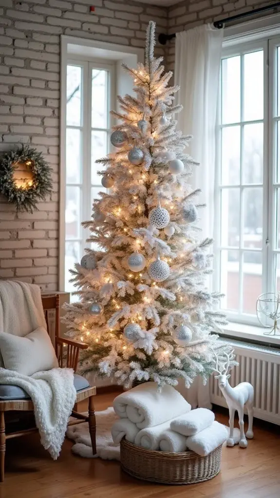 serene all white ambiance