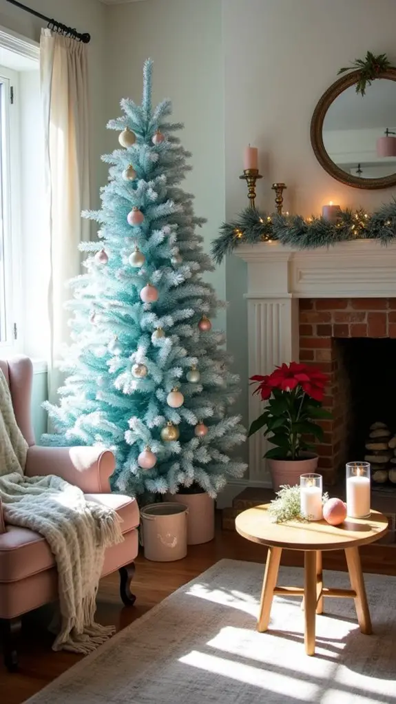 serene baby blue christmas