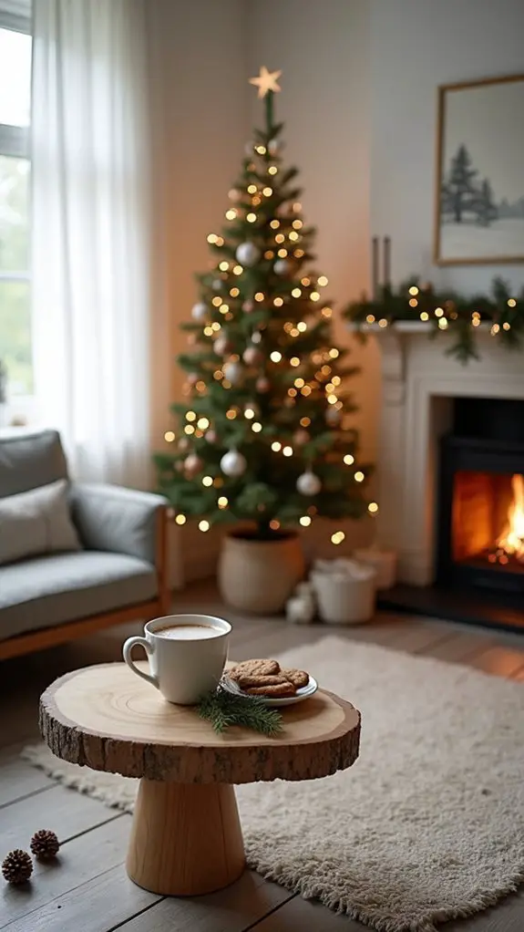 serene minimalist holiday decor