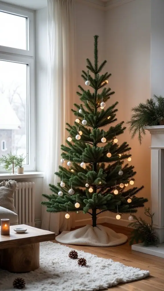 serene minimalist holiday decor