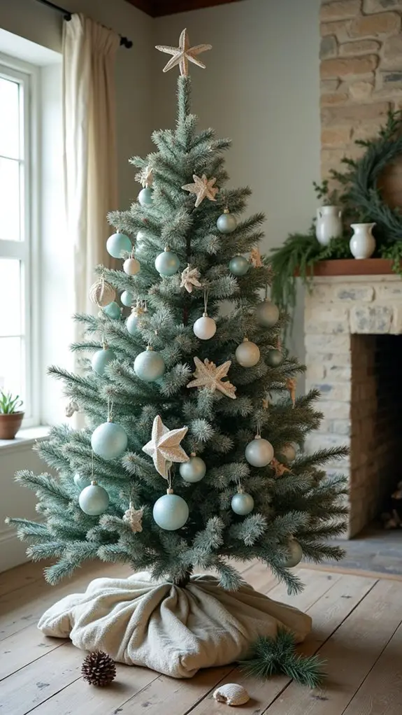 serene ocean toned decorations