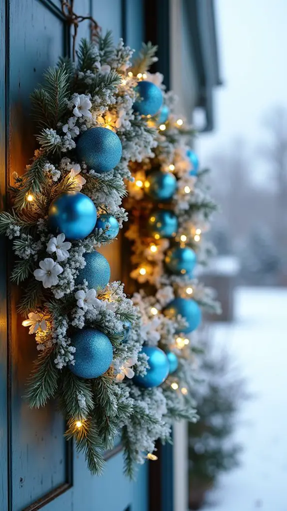 serene winter wreath elegance