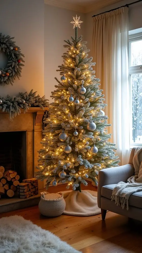 shimmering silver and gold