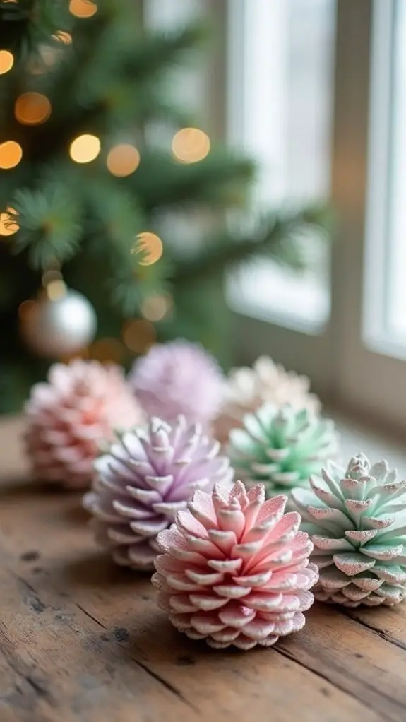 shimmery whimsical pastel accents