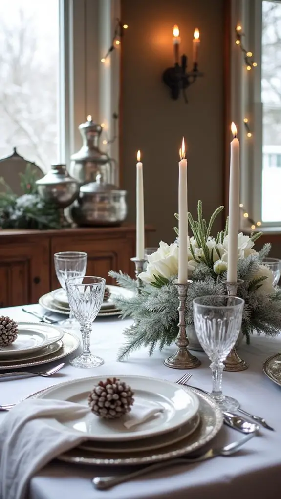 silver accents for elegance
