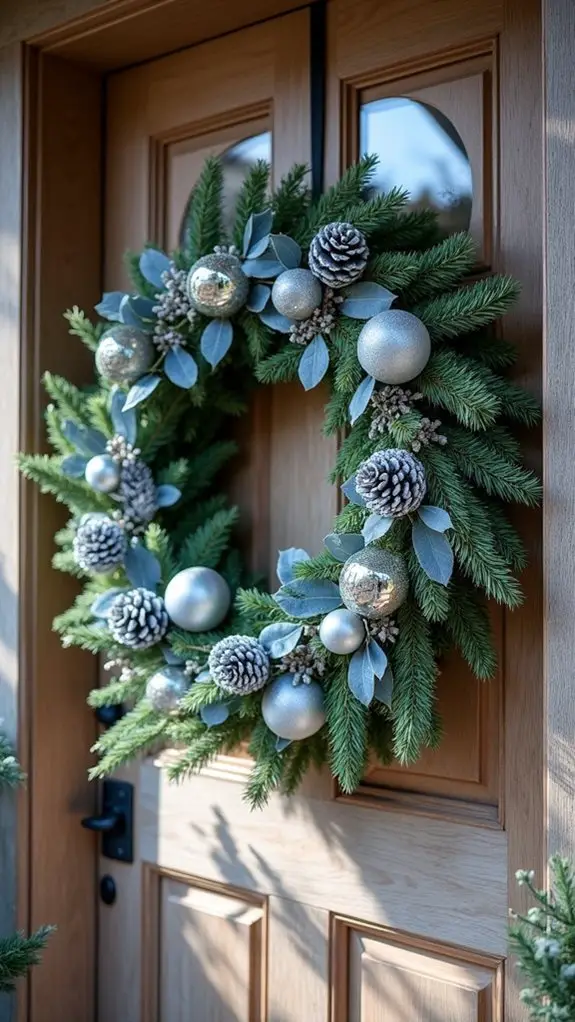 silver and blue elegance