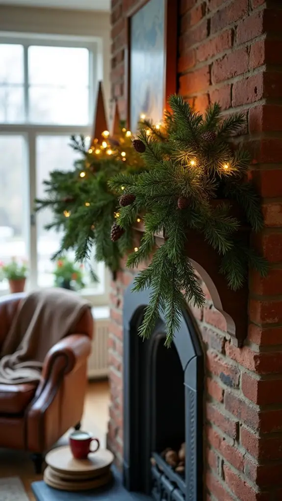 simple evergreen garlands charm