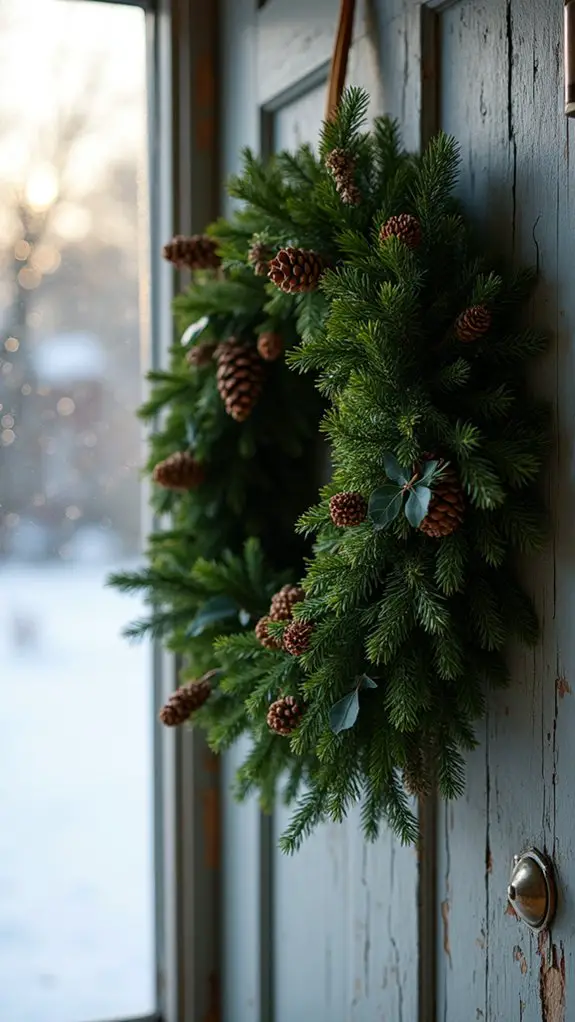 simple greenery wreath design