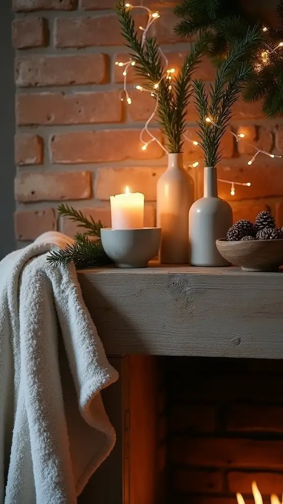sleek minimalist holiday decor