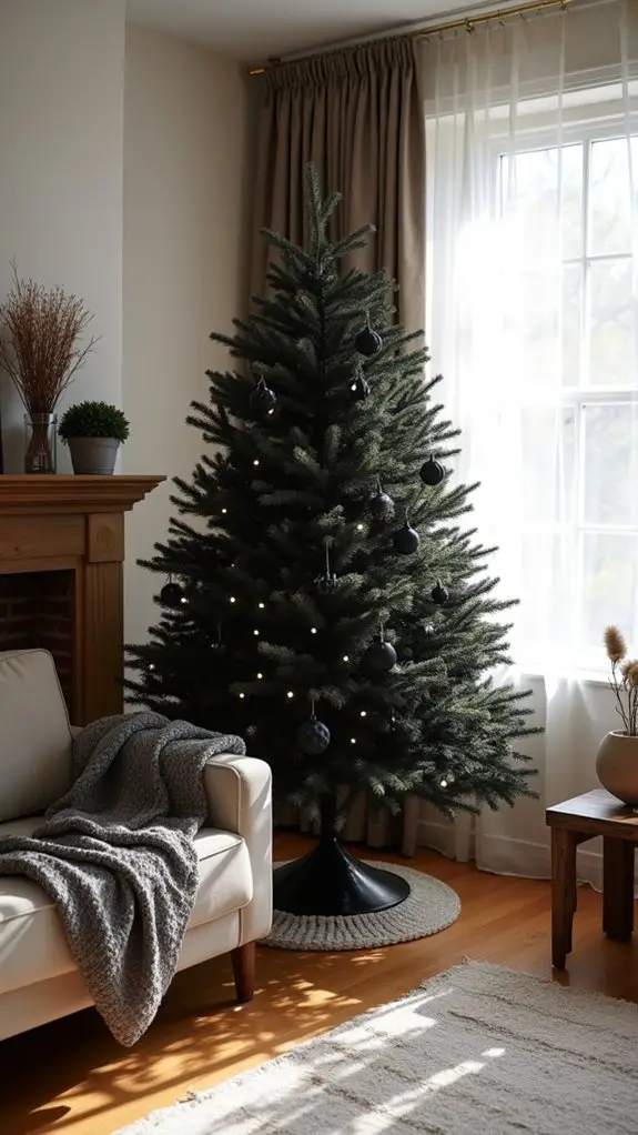 sleek modern holiday centerpiece