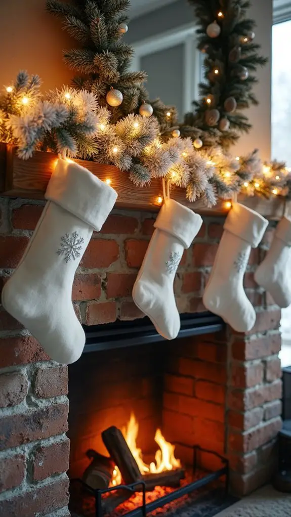 snowy white holiday decor