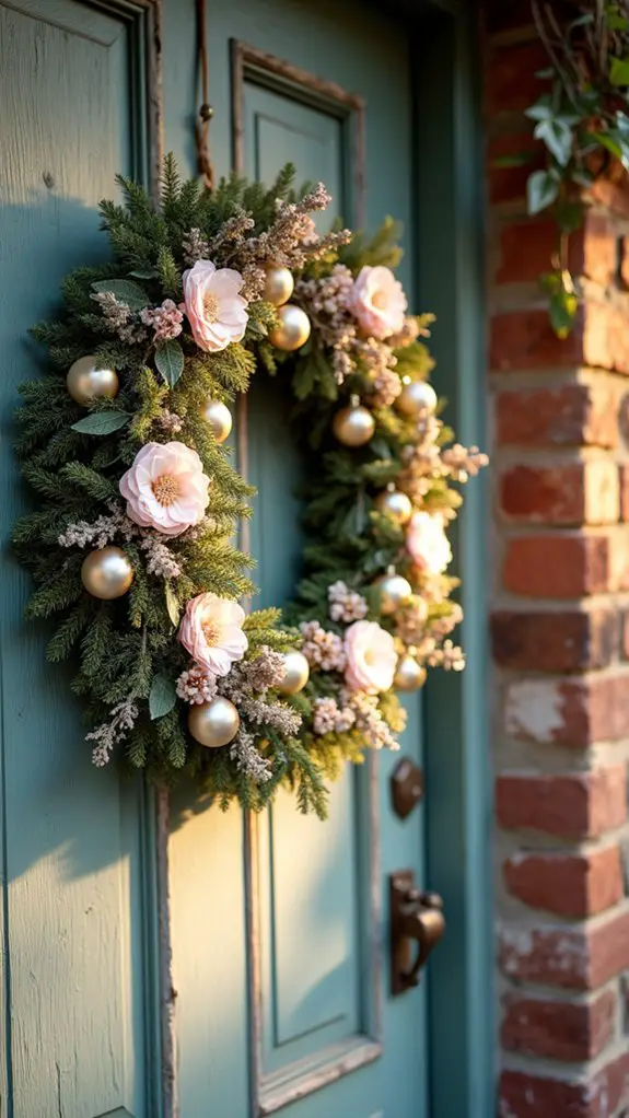 soft pastel christmas wreaths