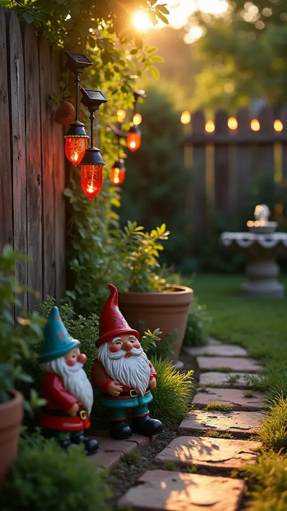 solar powered garden decorations