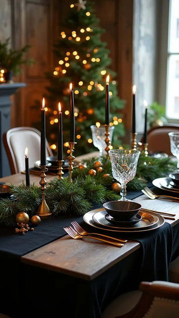 sophisticated black and gold