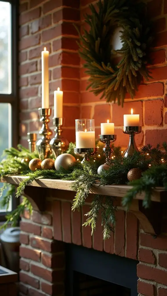 sophisticated holiday candle holders