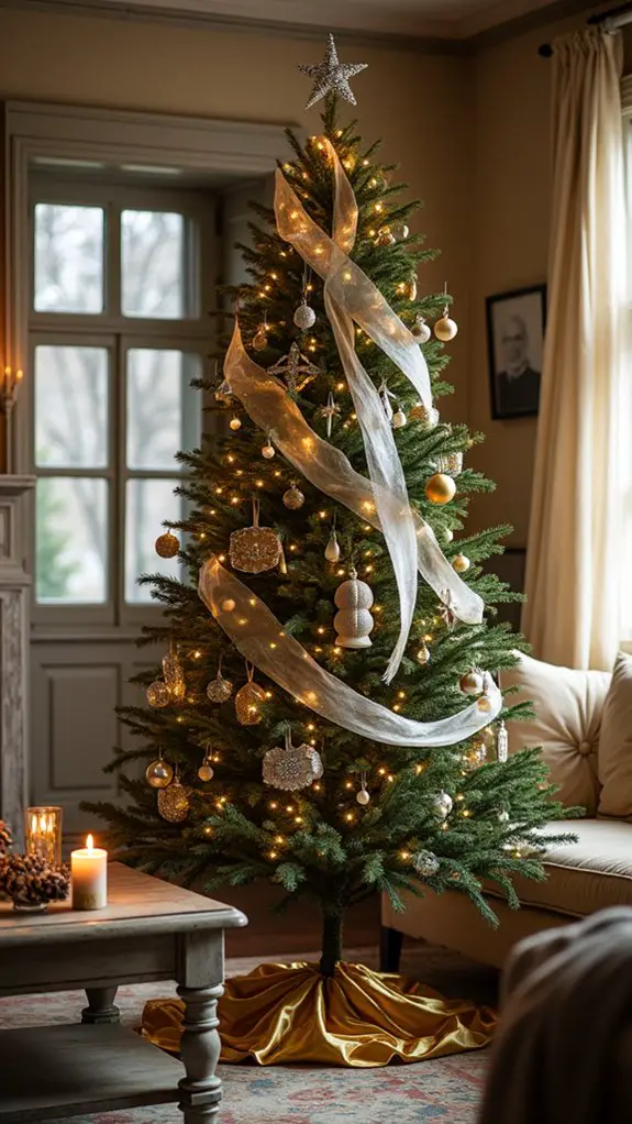 sophisticated metallic holiday accents