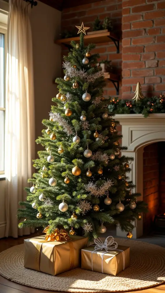 sophisticated silver and gold